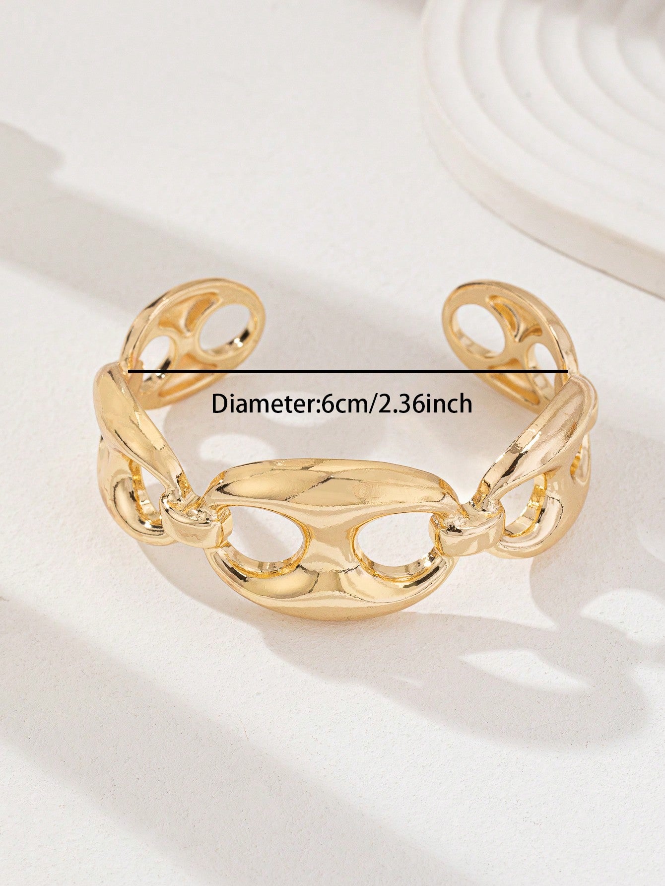 Chunky Metal Cuff Bracelet