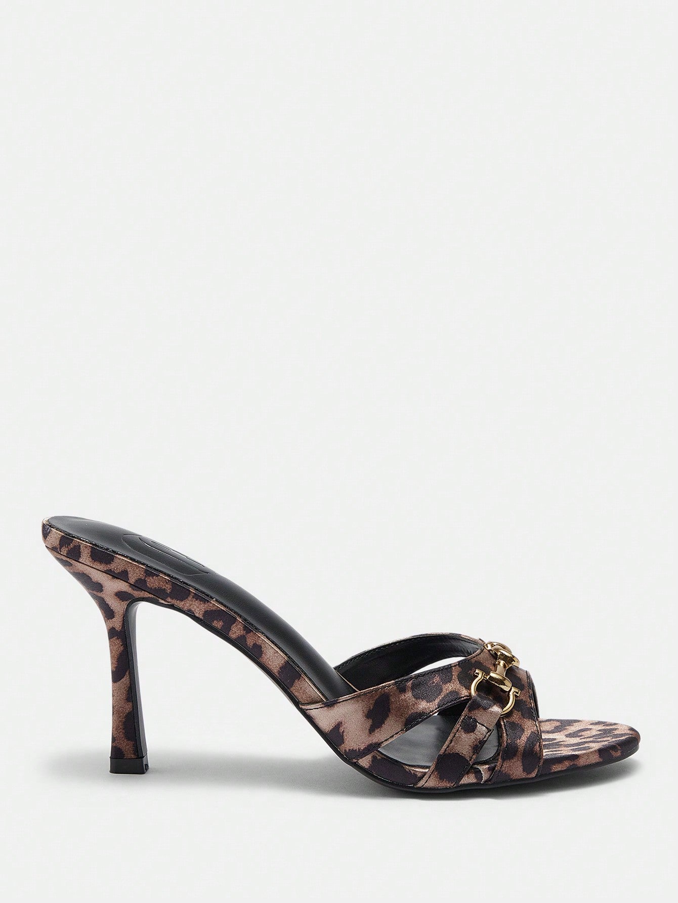 Brown Mule Buckle Sandal