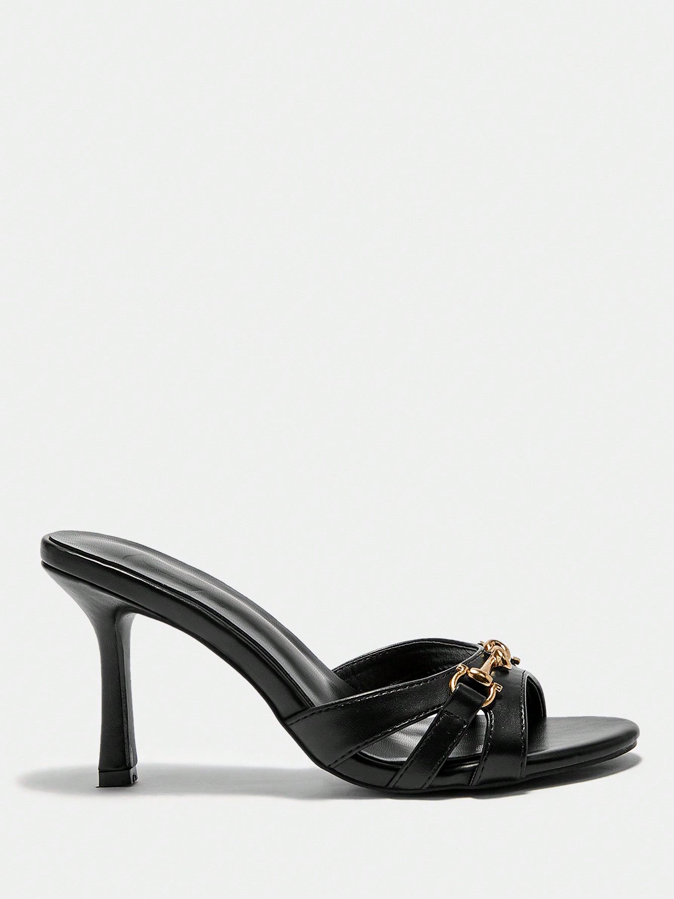 Brown Mule Buckle Sandal