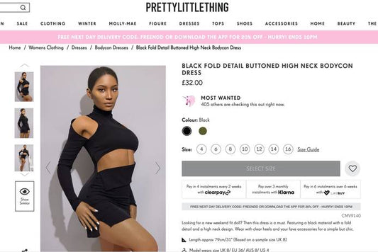 PrettyLittleThing Debuts Virtual Model