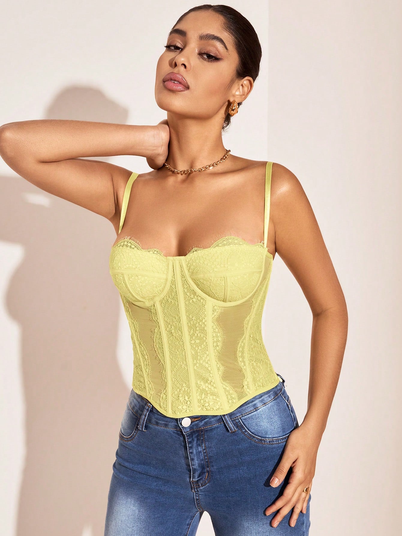 Lace Bustier Cami Top