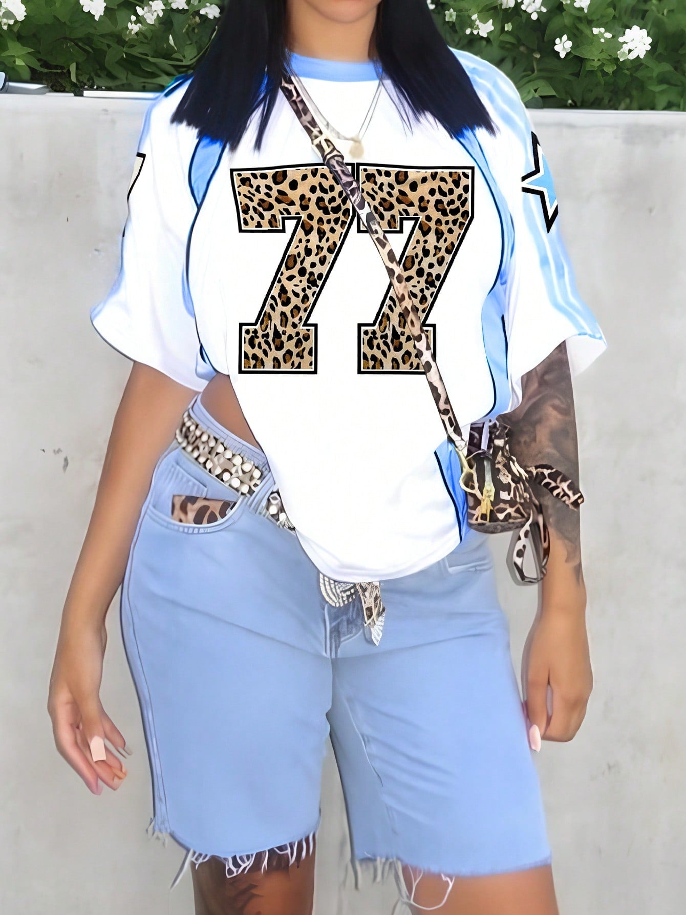 Leopard Jersey t-shirt