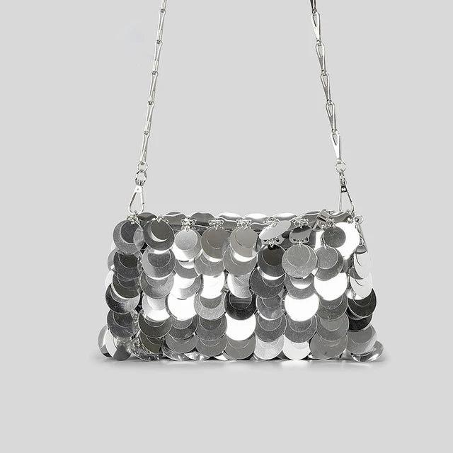 Sequin Disco Chain Bag