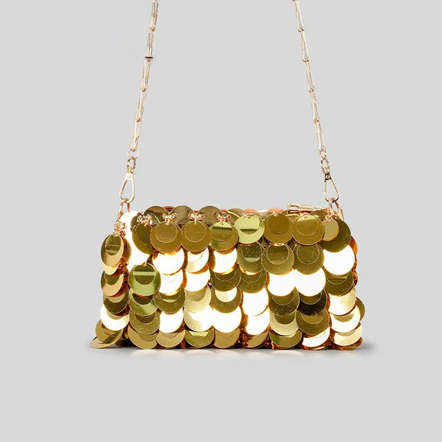 Sequin Disco Chain Bag